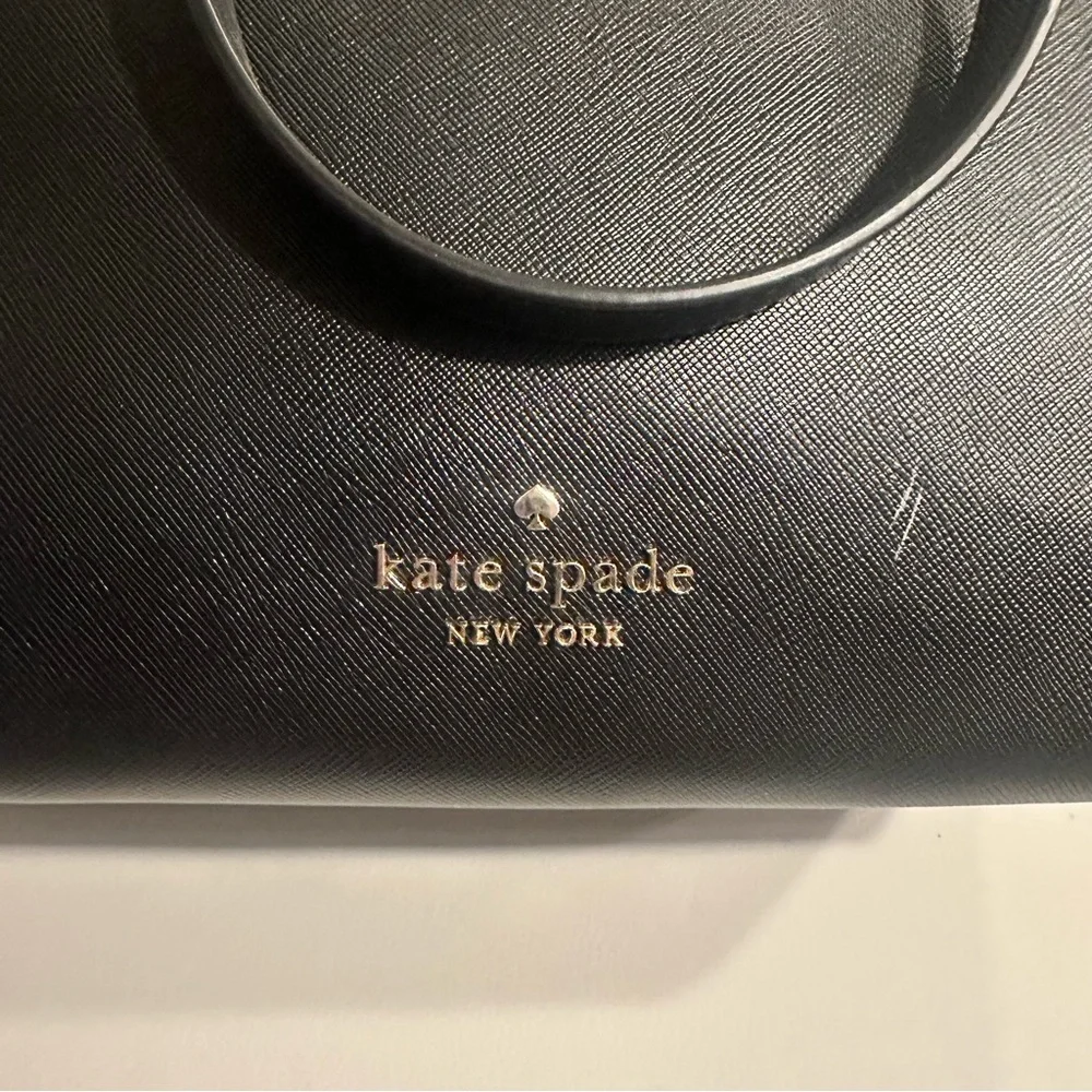 Kate Spade Black Saffiano Leather Tote Bag — Work, Laptop & Everyday Purse
